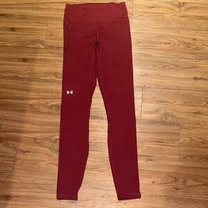 Under Armour Burgundy Movement Leggings